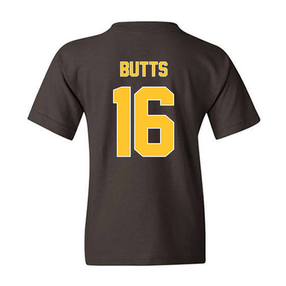Wyoming - NCAA Football : Karson Butts - Classic Shersey Youth T-Shirt-1