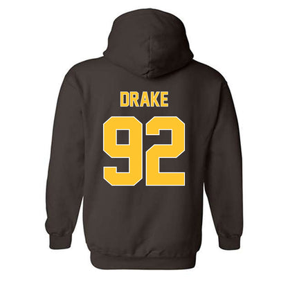 Wyoming - NCAA Football : Dante Drake - Classic Shersey Hooded Sweatshirt-1
