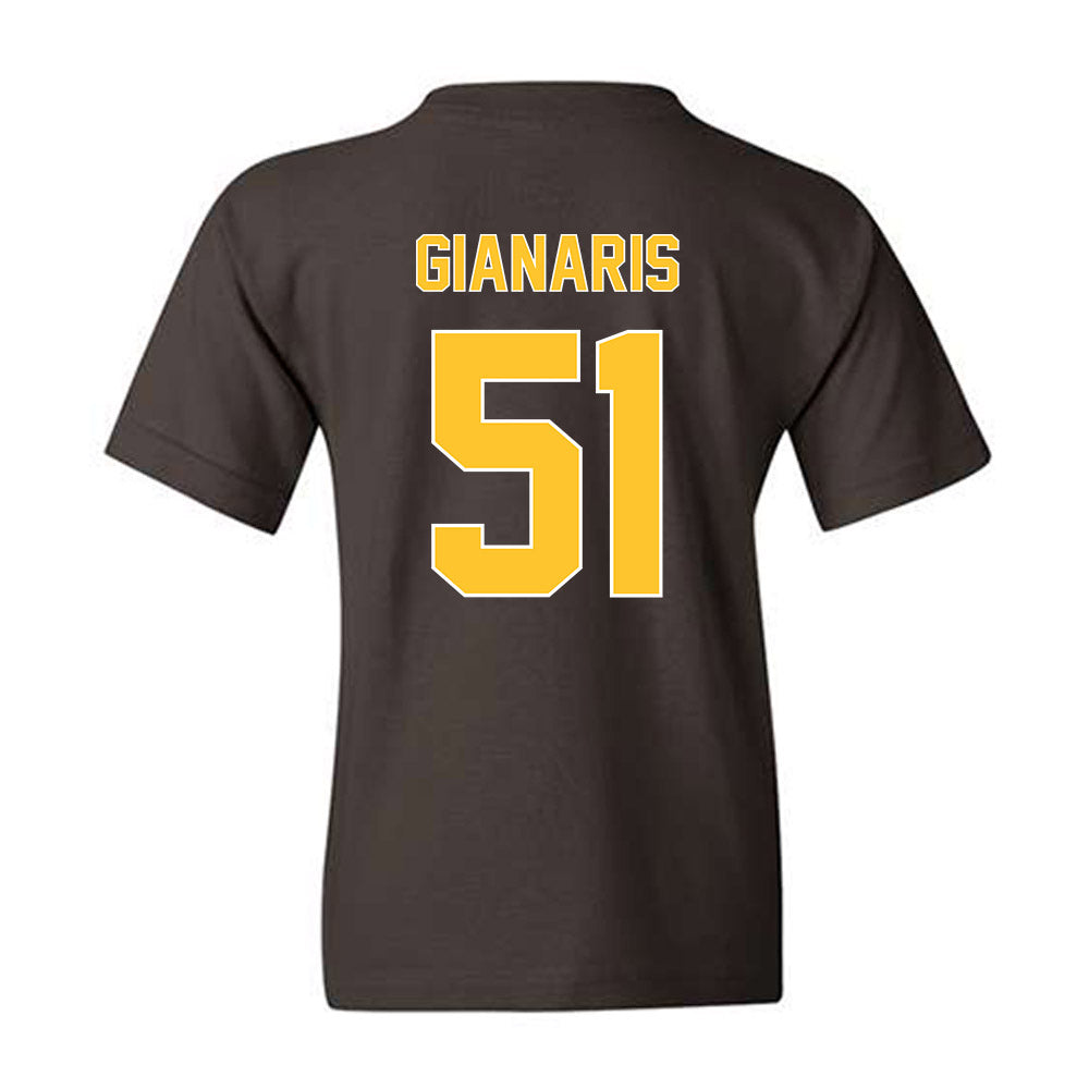 Wyoming - NCAA Football : Thaddeus Gianaris - Classic Shersey Youth T-Shirt-1