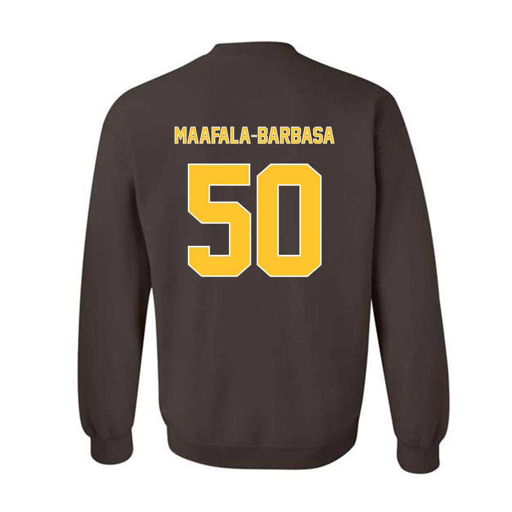 Wyoming - NCAA Football : Tanielu Maafala-Barbasa - Classic Shersey Crewneck Sweatshirt-1