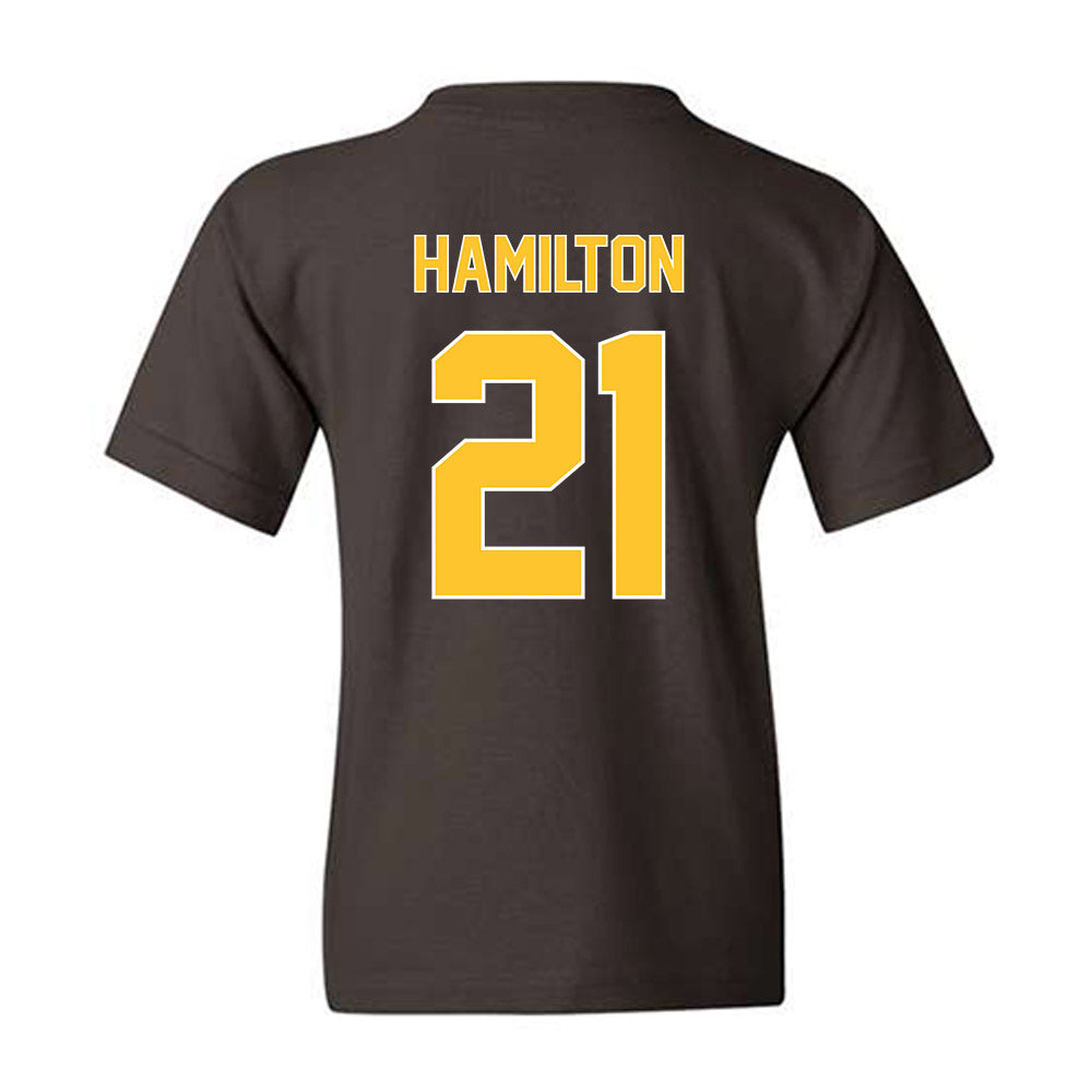 Wyoming - NCAA Football : Nico Hamilton - Classic Shersey Youth T-Shirt-1