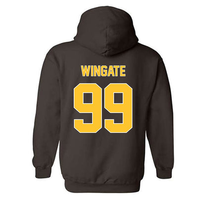 Wyoming - NCAA Football : Donnie Wingate - Classic Shersey Hooded Sweatshirt-1