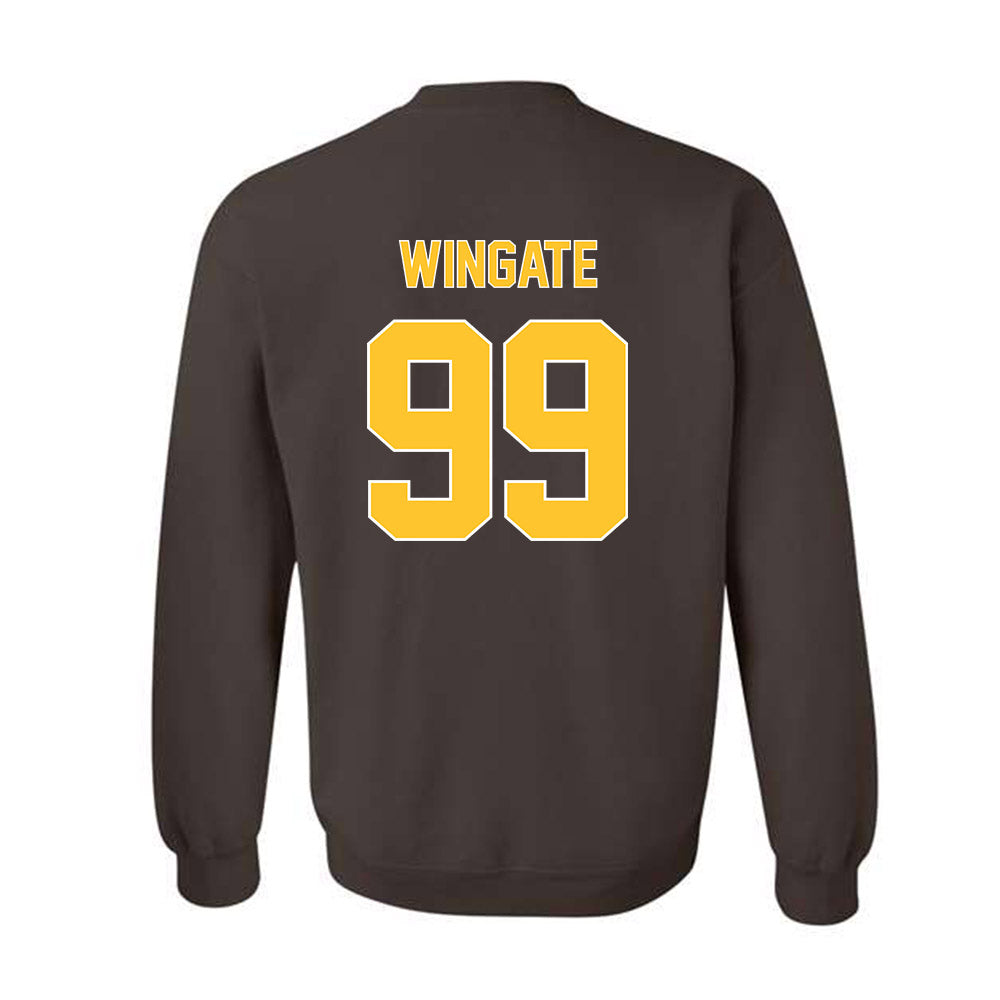 Wyoming - NCAA Football : Donnie Wingate - Classic Shersey Crewneck Sweatshirt-1