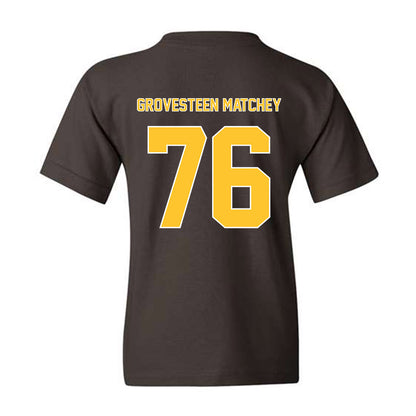 Wyoming - NCAA Football : Quinn Grovesteen Matchey - Youth T-Shirt