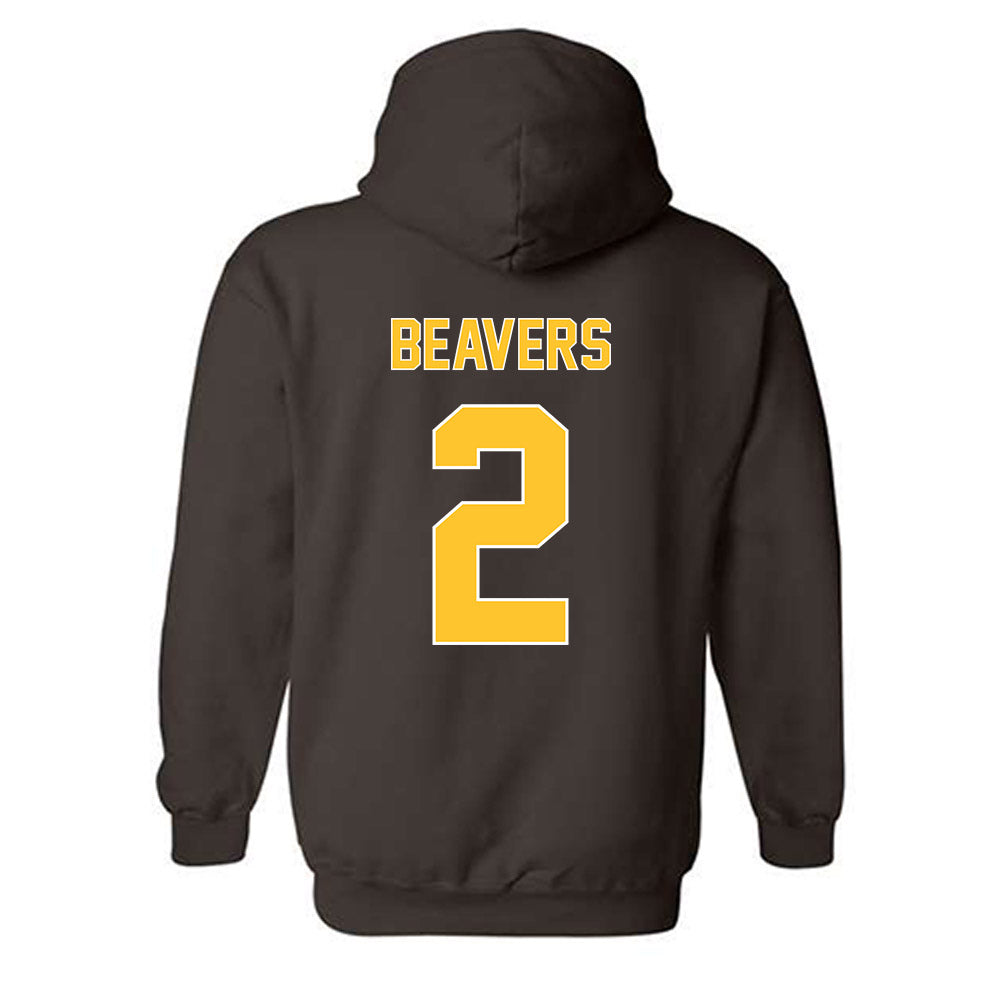 Wyoming - NCAA Football : Anthony Beavers - Classic Shersey Hooded Sweatshirt-1