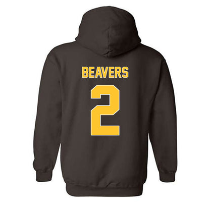 Wyoming - NCAA Football : Anthony Beavers - Classic Shersey Hooded Sweatshirt-1
