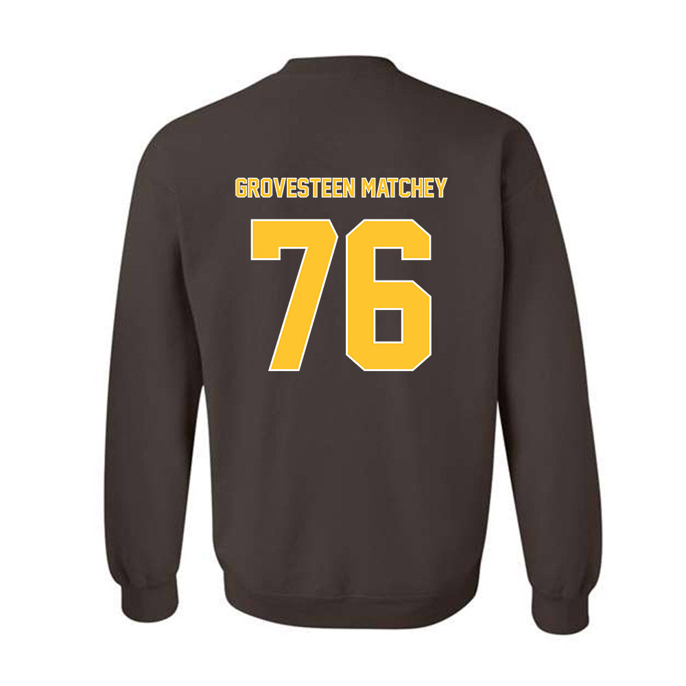 Wyoming - NCAA Football : Quinn Grovesteen Matchey - Crewneck Sweatshirt