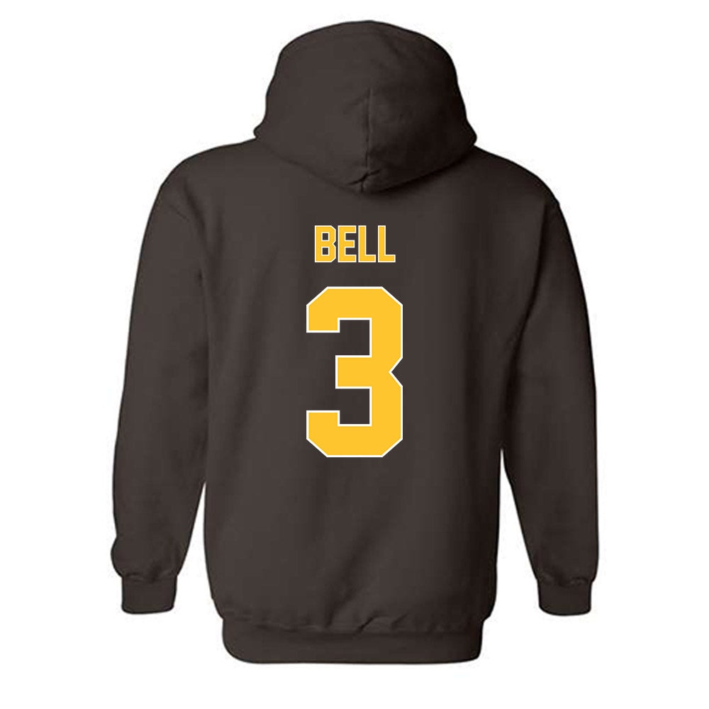 Wyoming - NCAA Football : Ian Bell - Classic Shersey Hooded Sweatshirt-1