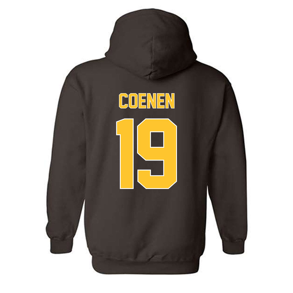 Wyoming - NCAA Football : Charlie Coenen - Classic Shersey Hooded Sweatshirt-1