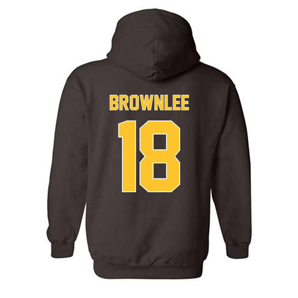 Wyoming - NCAA Football : Da'Marion Brownlee - Classic Shersey Hooded Sweatshirt-1