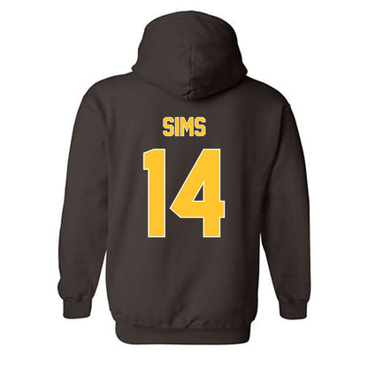 Wyoming - NCAA Football : Landon Sims - Classic Shersey Hooded Sweatshirt-1