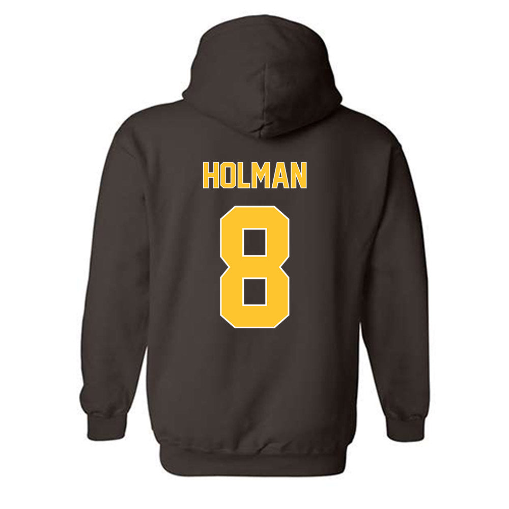 Wyoming - NCAA Football : Markell Holman - Classic Shersey Hooded Sweatshirt-1