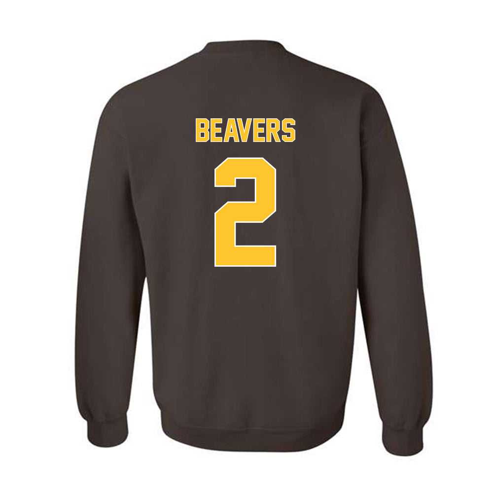Wyoming - NCAA Football : Anthony Beavers - Classic Shersey Crewneck Sweatshirt-1