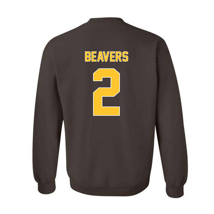 Wyoming - NCAA Football : Anthony Beavers - Classic Shersey Crewneck Sweatshirt-1