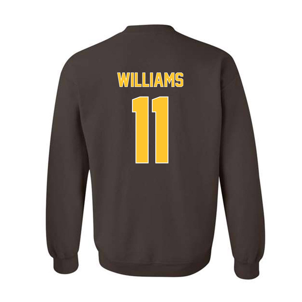 Wyoming - NCAA Football : Jayden Williams - Classic Shersey Crewneck Sweatshirt-1