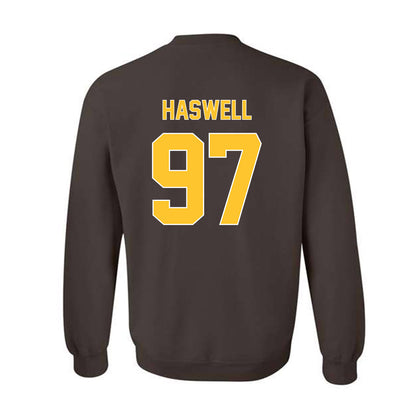 Wyoming - NCAA Football : Alexander Haswell - Classic Shersey Crewneck Sweatshirt-1