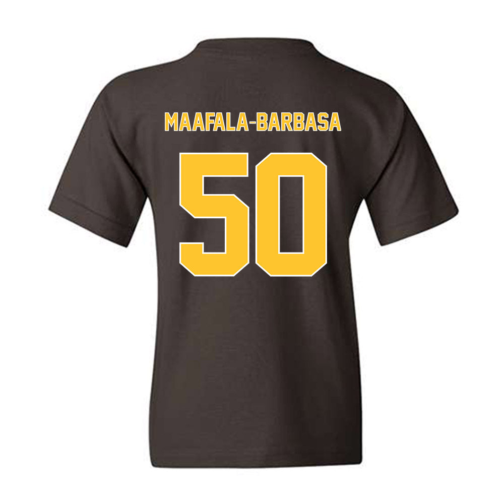 Wyoming - NCAA Football : Tanielu Maafala-Barbasa - Classic Shersey Youth T-Shirt-1