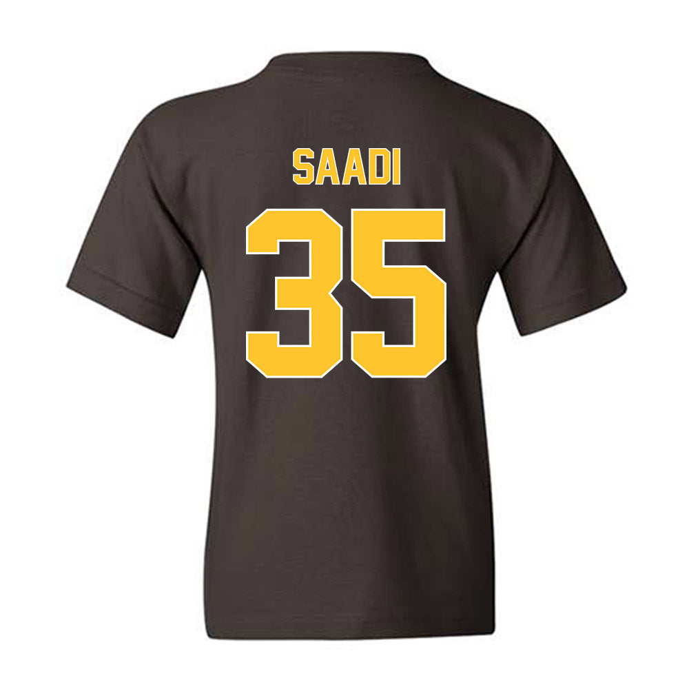 Wyoming - NCAA Men's Basketball : Simm-Marten Saadi - Classic Shersey Youth T-Shirt-1