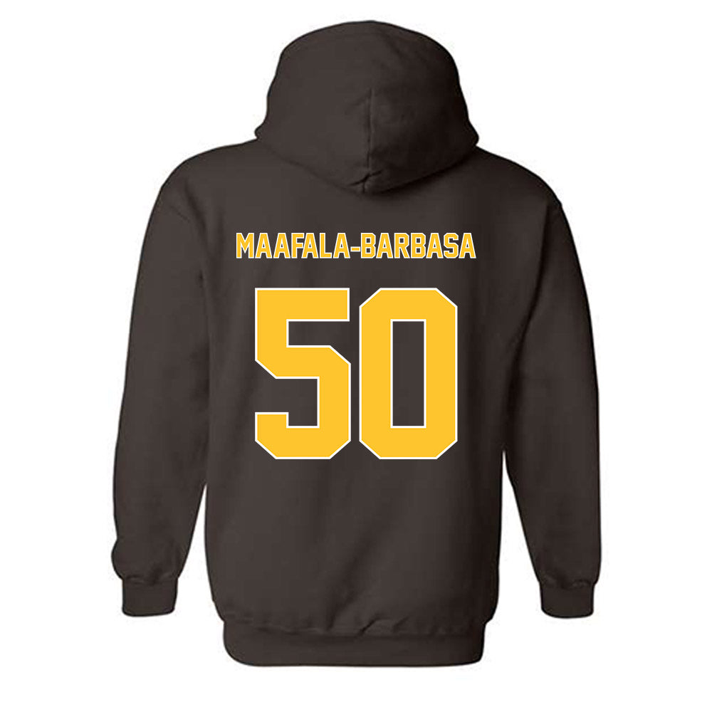 Wyoming - NCAA Football : Tanielu Maafala-Barbasa - Classic Shersey Hooded Sweatshirt-1