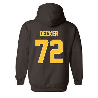 Wyoming - NCAA Football : Pierce Decker - Classic Shersey Hooded Sweatshirt-1