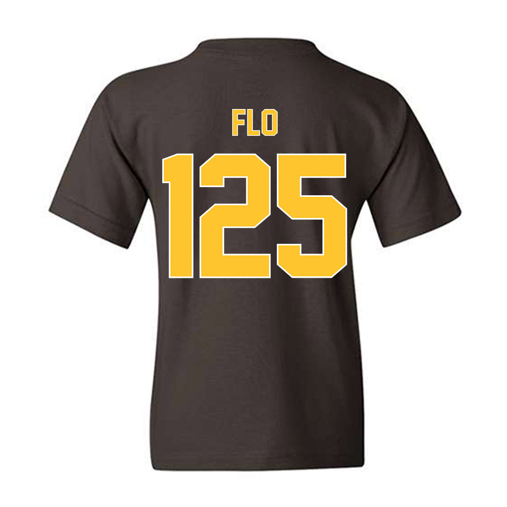Wyoming - NCAA Wrestling : Cael Flo - Classic Shersey Youth T-Shirt-1