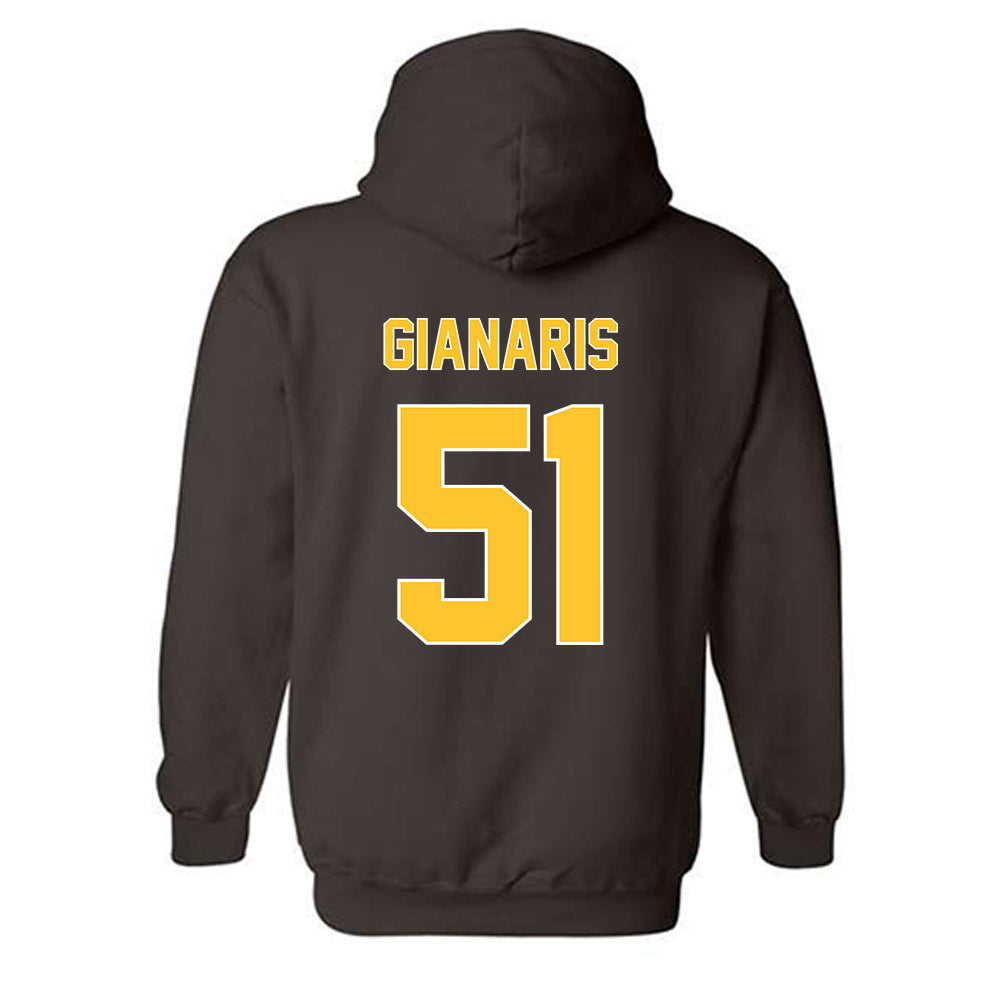 Wyoming - NCAA Football : Thaddeus Gianaris - Classic Shersey Hooded Sweatshirt-1