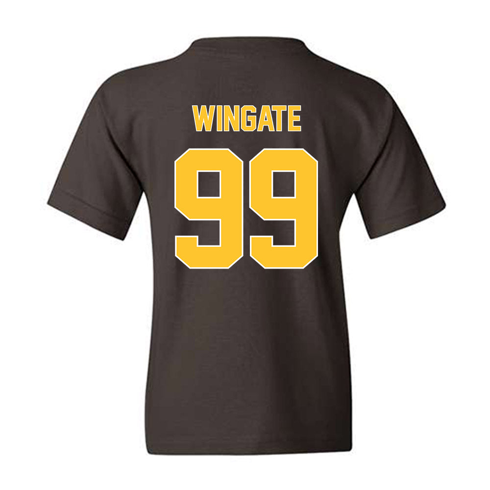 Wyoming - NCAA Football : Donnie Wingate - Classic Shersey Youth T-Shirt-1