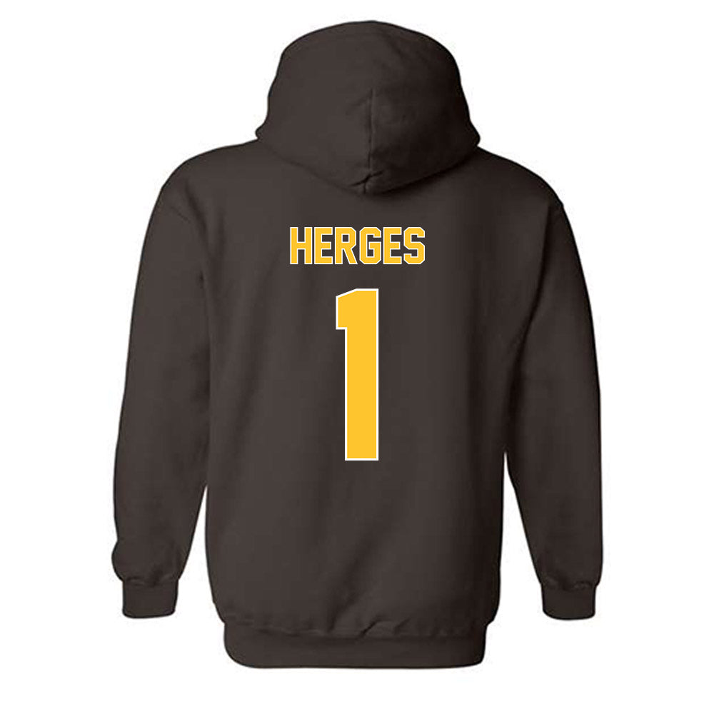 Wyoming - NCAA Women's Soccer : Julia Herges - Classic Shersey Hooded Sweatshirt-1