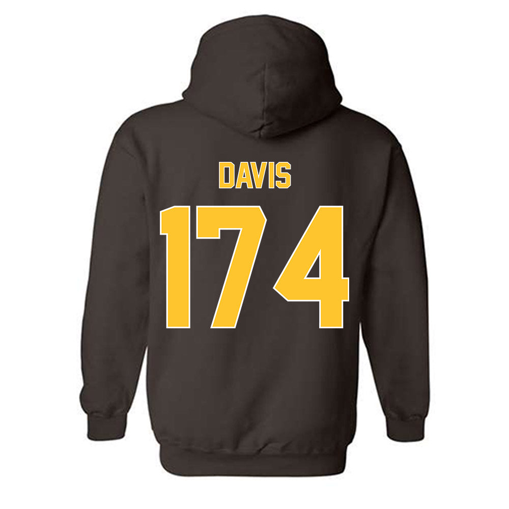 Wyoming - NCAA Wrestling : Riley Davis - Classic Shersey Hooded Sweatshirt-1