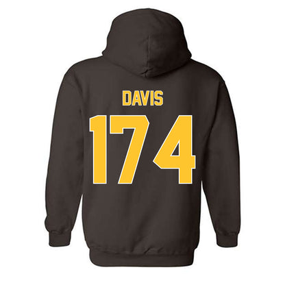 Wyoming - NCAA Wrestling : Riley Davis - Classic Shersey Hooded Sweatshirt-1