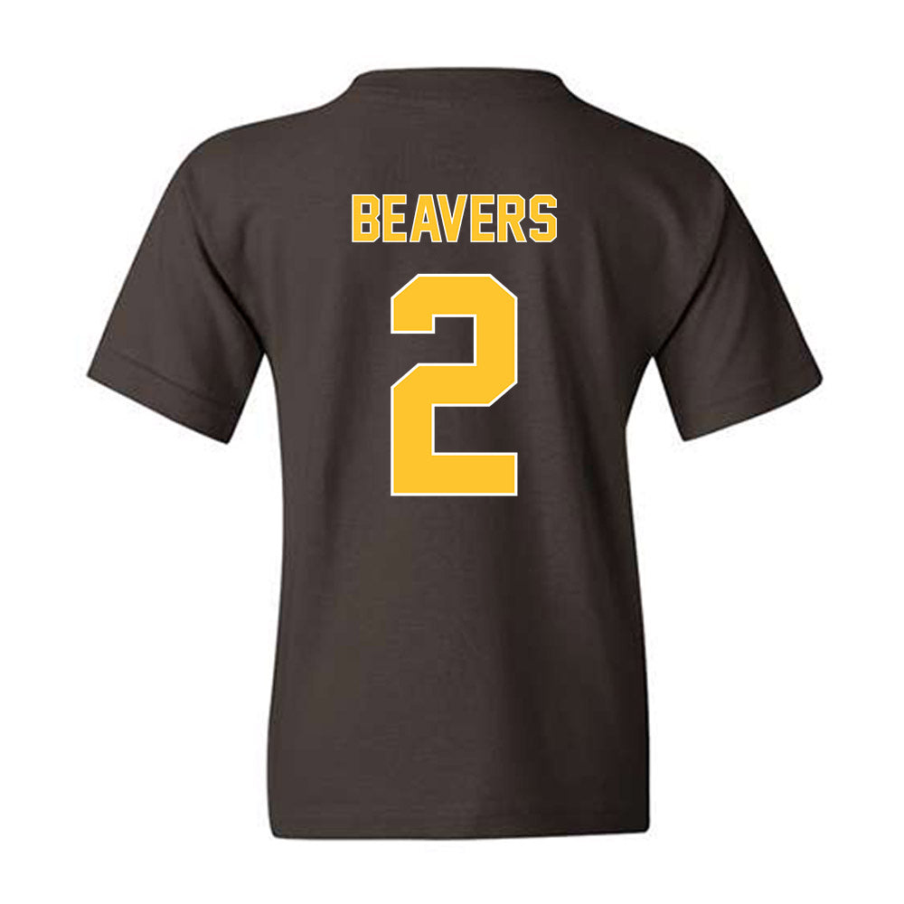 Wyoming - NCAA Football : Anthony Beavers - Classic Shersey Youth T-Shirt-1