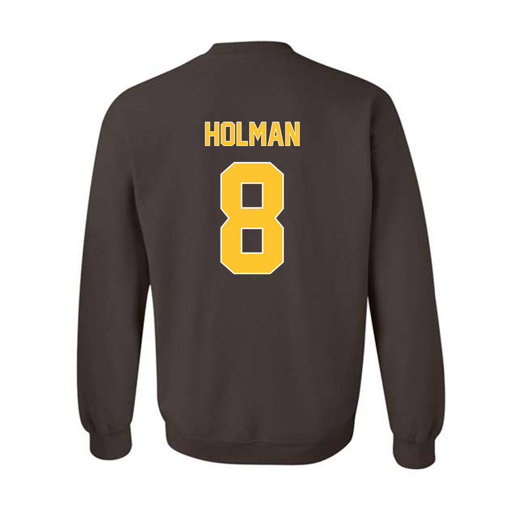 Wyoming - NCAA Football : Markell Holman - Classic Shersey Crewneck Sweatshirt-1