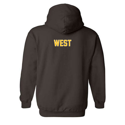 Wyoming - NCAA Women's Track & Field : Jade West - Classic Shersey Hooded Sweatshirt-1