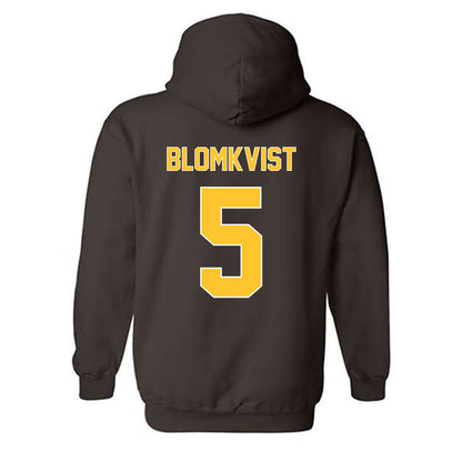 Wyoming - NCAA Women's Basketball : Liv Blomkvist - Classic Shersey Hooded Sweatshirt-1