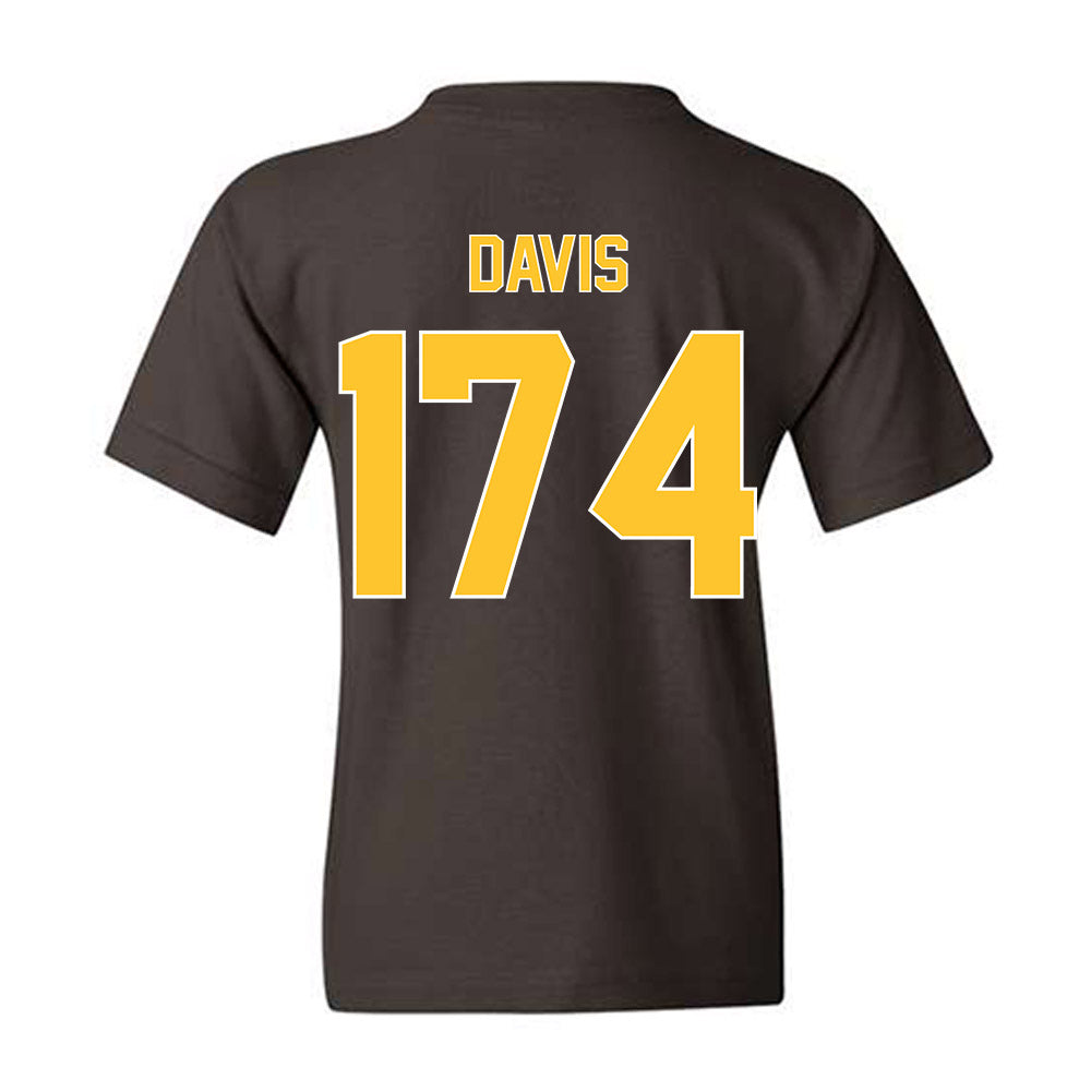 Wyoming - NCAA Wrestling : Riley Davis - Classic Shersey Youth T-Shirt-1