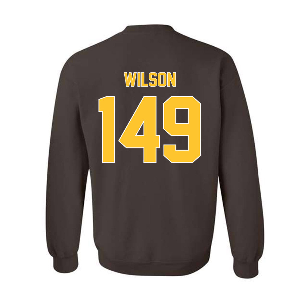 Wyoming - NCAA Wrestling : Dominic Wilson - Classic Shersey Crewneck Sweatshirt-1