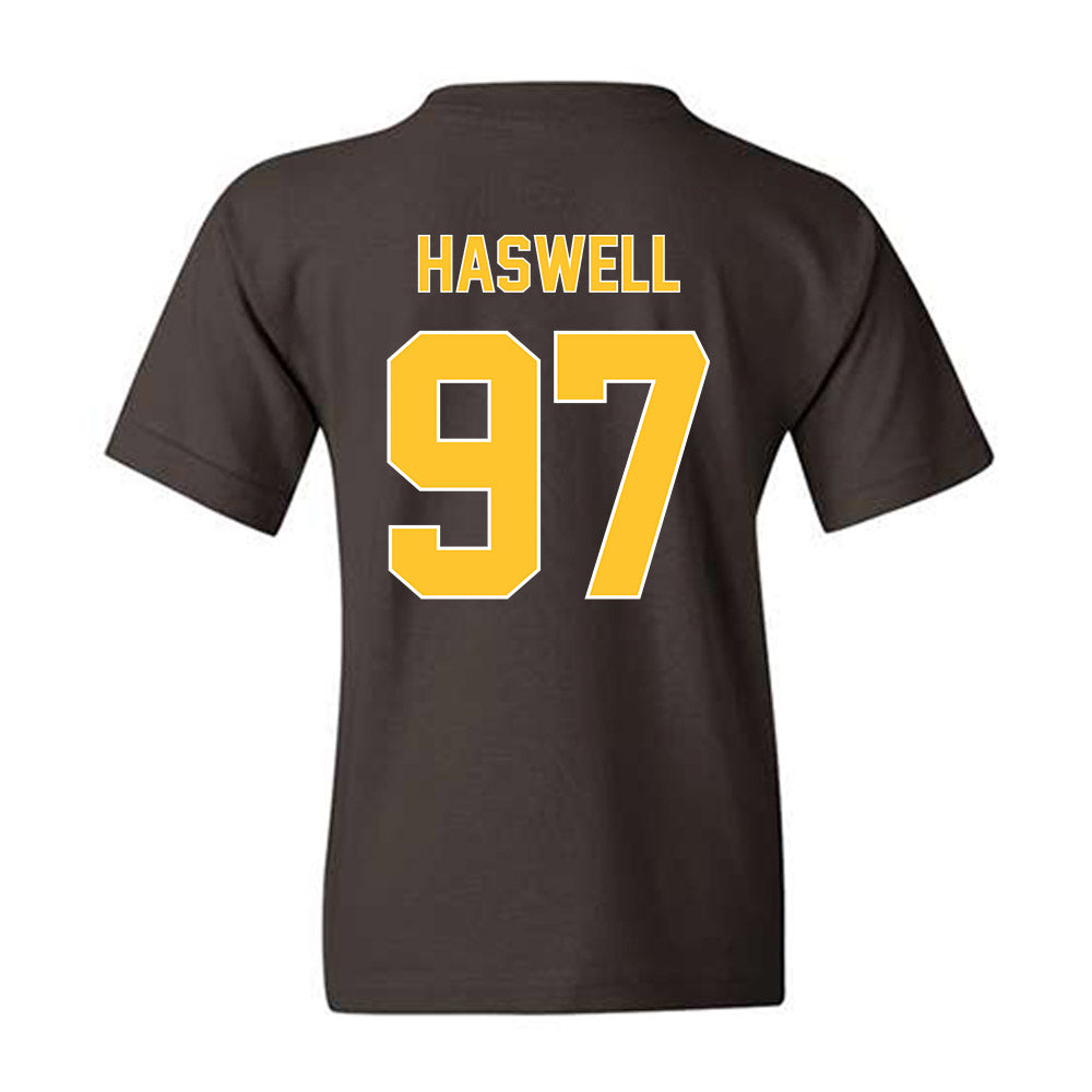 Wyoming - NCAA Football : Alexander Haswell - Classic Shersey Youth T-Shirt-1