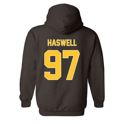 Wyoming - NCAA Football : Alexander Haswell - Classic Shersey Hooded Sweatshirt-1