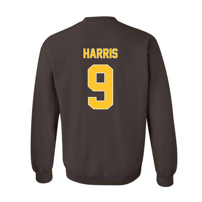 Wyoming - NCAA Men's Basketball : Jared Harris - Classic Shersey Crewneck Sweatshirt-1