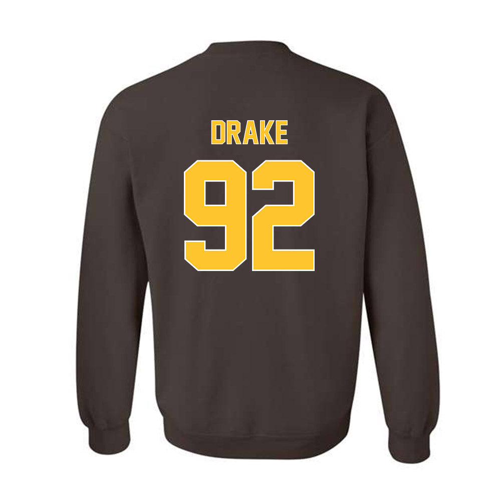 Wyoming - NCAA Football : Dante Drake - Classic Shersey Crewneck Sweatshirt-1