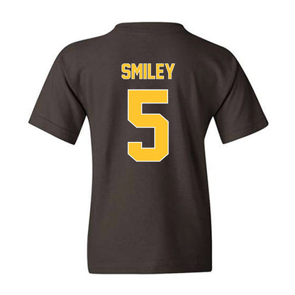 Wyoming - NCAA Men's Basketball : Madden Smiley - Classic Shersey Youth T-Shirt-1