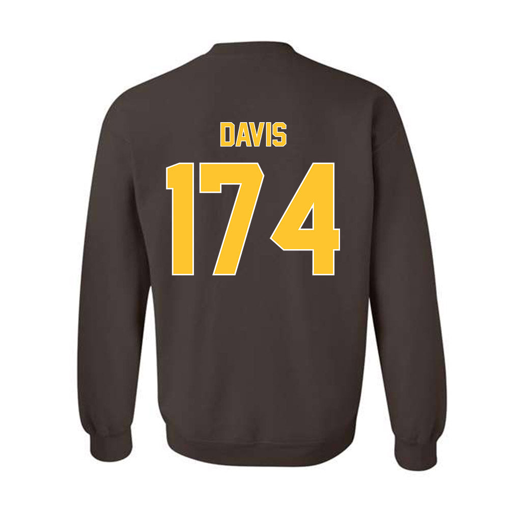 Wyoming - NCAA Wrestling : Riley Davis - Classic Shersey Crewneck Sweatshirt-1