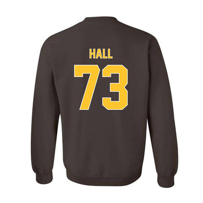 Wyoming - NCAA Football : Caleb Hall - Classic Shersey Crewneck Sweatshirt-1