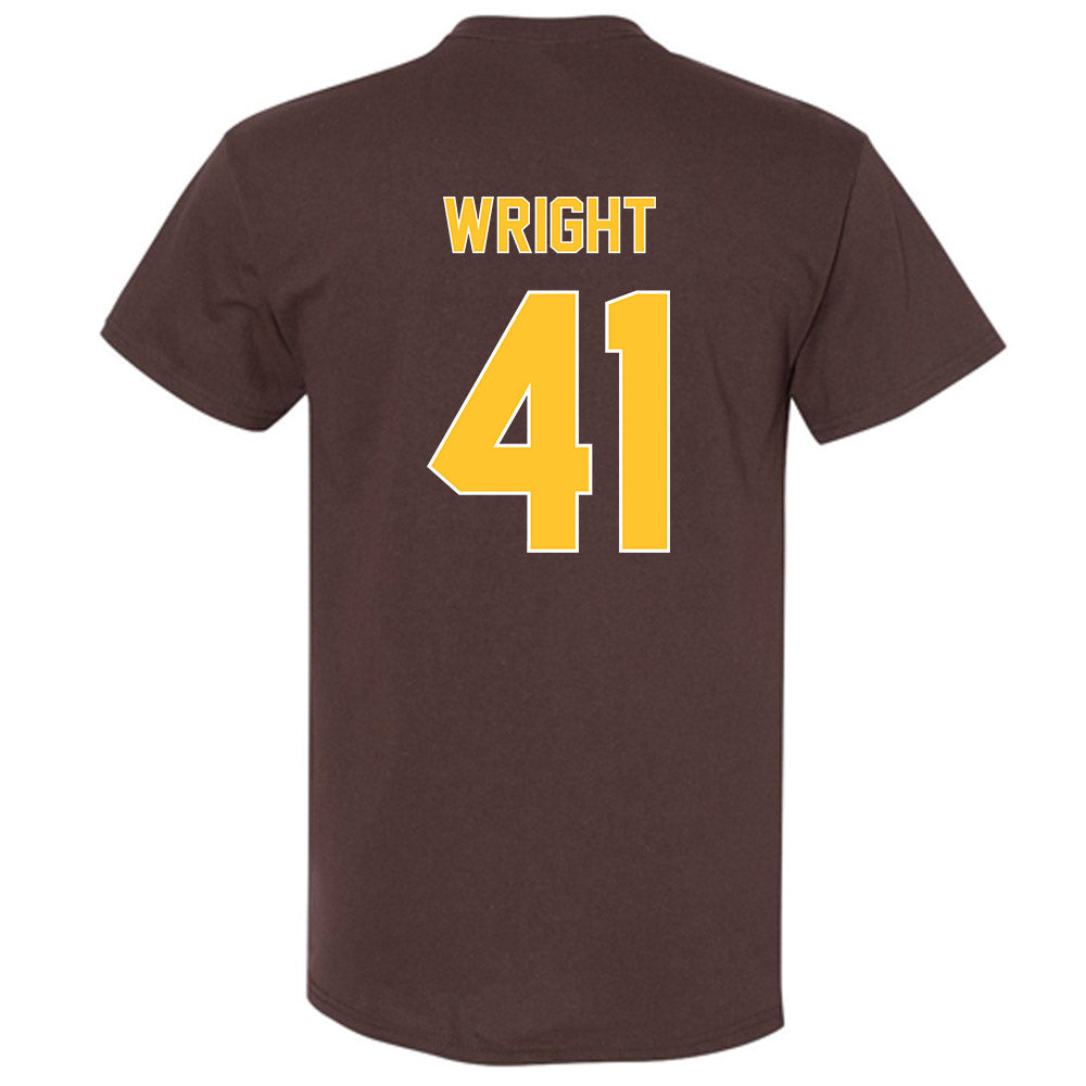 Wyoming - NCAA Football : Mason Wright - Classic Shersey T-Shirt-1