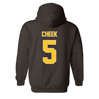 Wyoming - NCAA Football : Brooklyn Cheek - Classic Shersey Hooded Sweatshirt-1