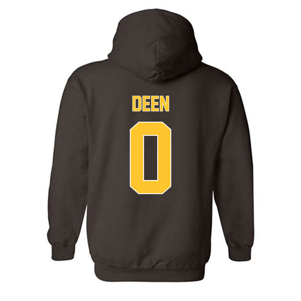 Wyoming - NCAA Football : Tyson Deen - Classic Shersey Hooded Sweatshirt-1