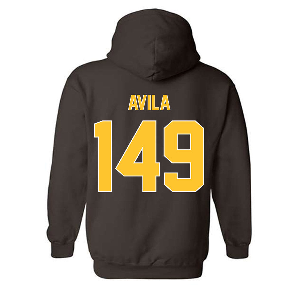 Wyoming - NCAA Wrestling : Antonio Avila - Classic Shersey Hooded Sweatshirt-1