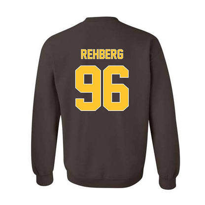Wyoming - NCAA Football : Henry Rehberg - Classic Shersey Crewneck Sweatshirt-1