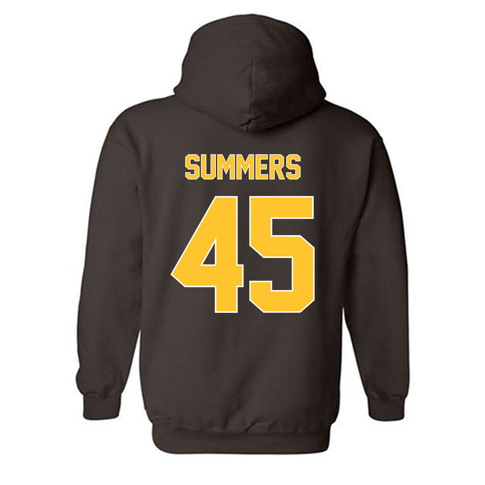Wyoming - NCAA Men's Basketball : Neil Summers - Classic Shersey Hooded Sweatshirt-1