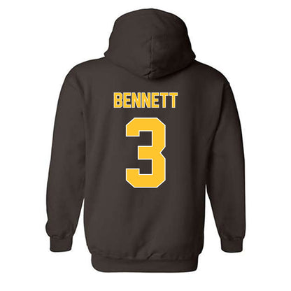Wyoming - NCAA Men's Basketball : Khaden Bennett - Classic Shersey Hooded Sweatshirt-1
